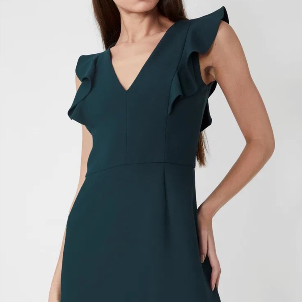 French Connection Whisper Ruffle Mini Dress - Picture 2 of 5